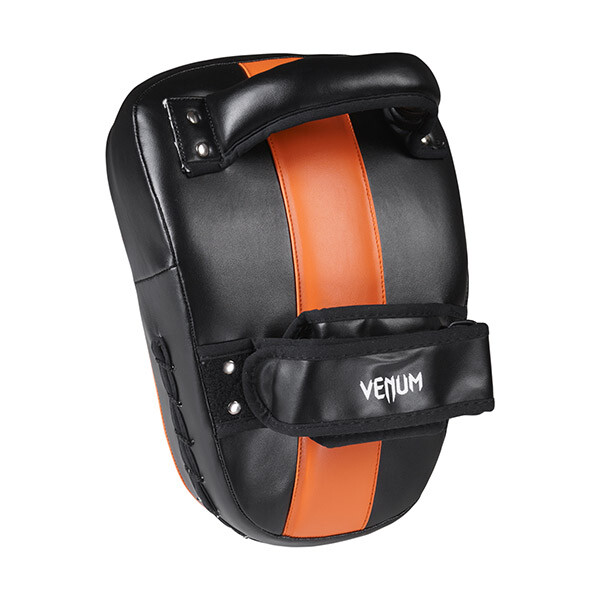 Лапа кобра Venum Flex, чорний/оранж, жорстка рукоять.