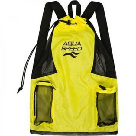 Сумка сітчаста Aqua Speed GEAR BAG, 48х64см, жовтий, чорний