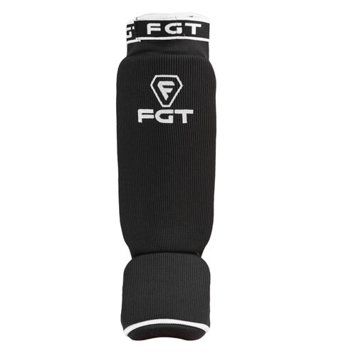 Захист ноги FGT, поліестер, еластан, чорний, липучка, розмір S, M, L, XL.