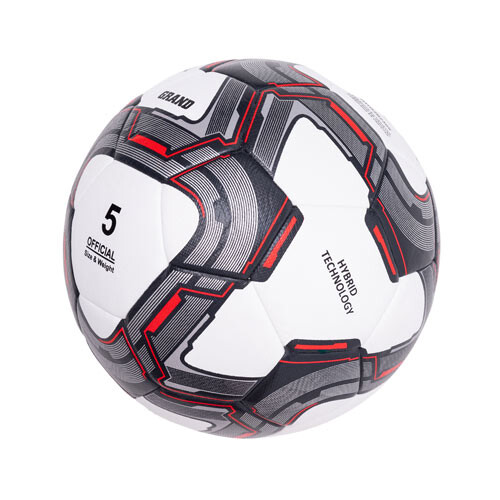 М'яч футбольний гібридний Ronex Grand, сірий. Знижки.
