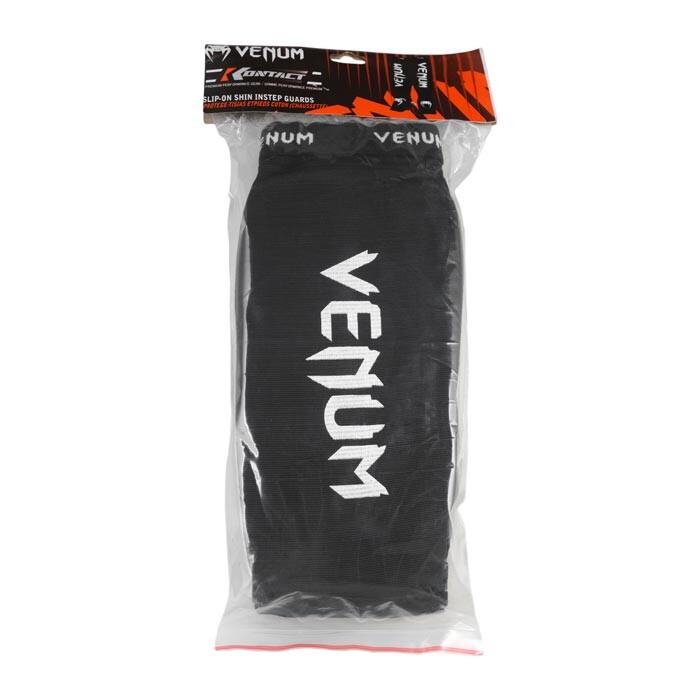 Захист ноги Venum, еластан, чорний, липучка, розмір S, M, L, XL.