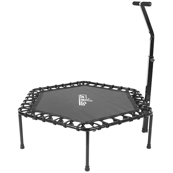 Фітнес батут з ручкою, 50"(127см) Let`sGo, чорний.