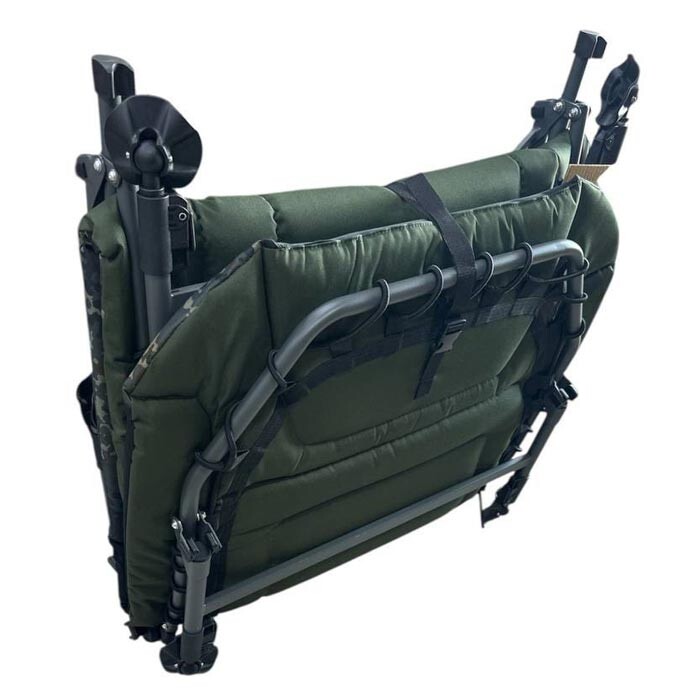 Розкладачка туристичная, рибальська, посилена JAT2020C-B, 200х85х40см.