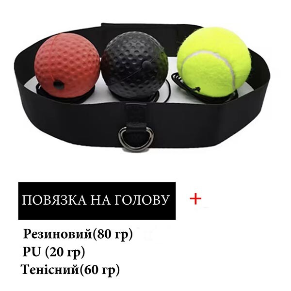 Еспандер тренажер на голову FightBall 3 м'ячі.