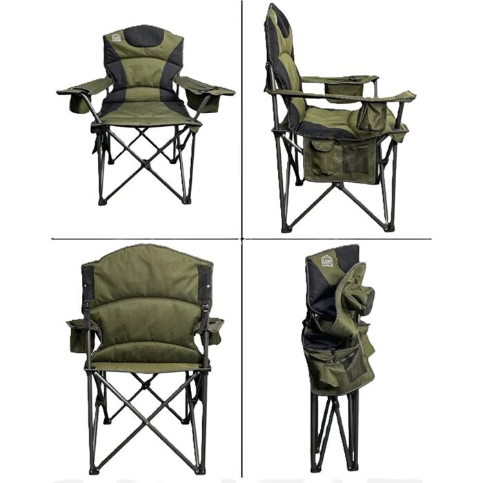 Стілець складний CampMaster Delux, зелений.