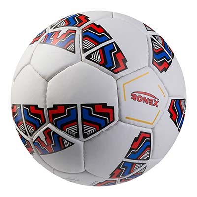 М'яч футбольний Grippy Ronex PRIDE R-201, білий/блакитний. Знижка від 50 шт.