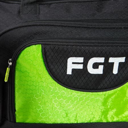 Сумка спортивна, дорожня FGT, сірий/зелений.