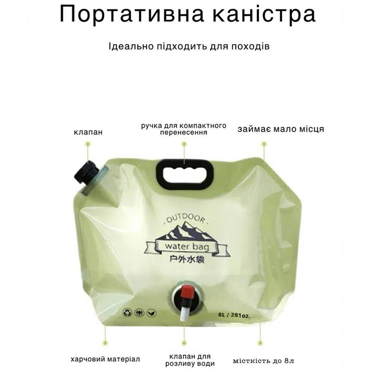 Каністра для води, 8 літрів.