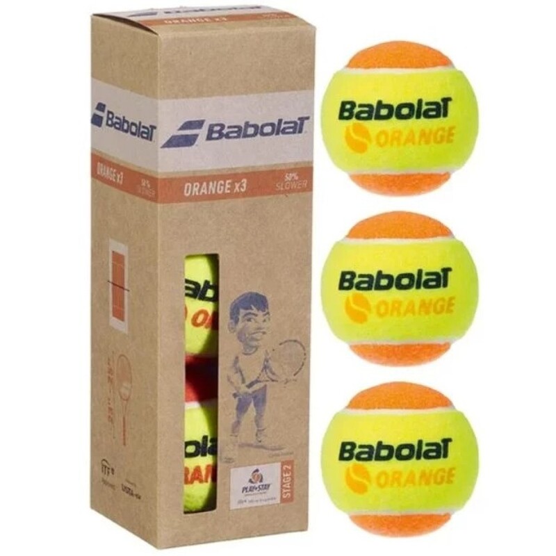М'яч тенісний Babolat ORANGE, 3 шт.