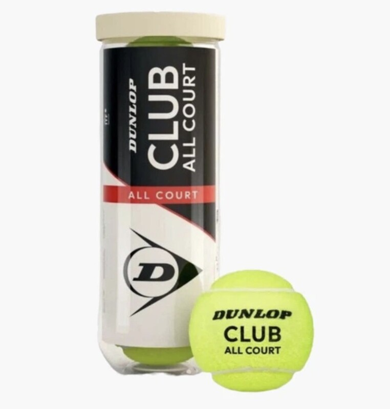 М'яч тенісний Dunlop CLUB all court, 3 шт, банка.