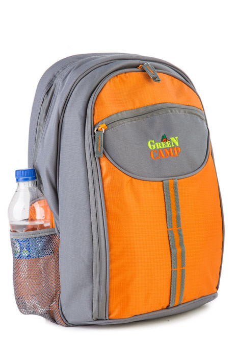 Рюкзак-пікнік GREEN CAMP, 4 особи, помаранчевий, 27л, GC1442-3.03