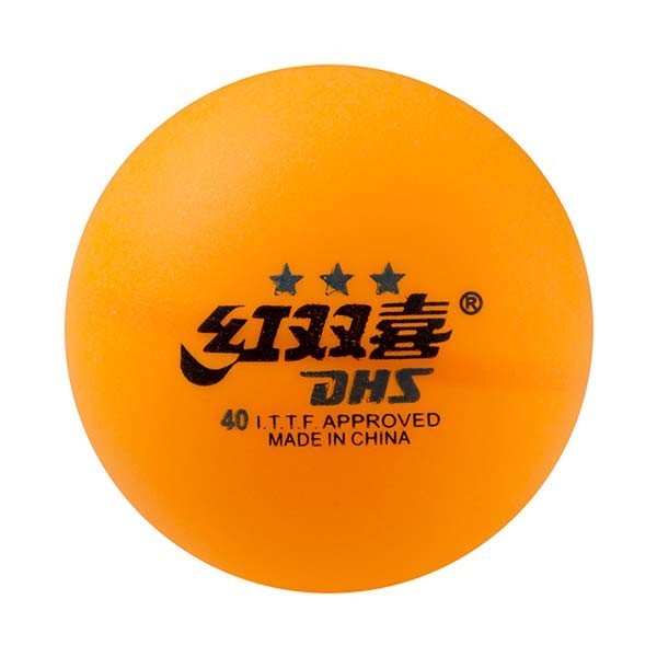 Шарики для настольного тенниса  DHS 3*,  желтый, DY3(1840)