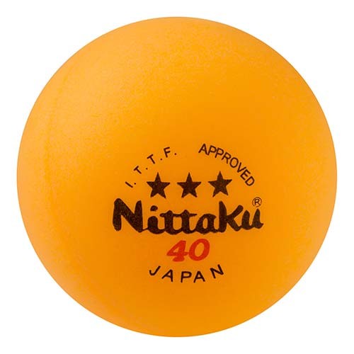 Кульки для настільного тенісу Nittaki 3*, 3шт, жовтий, NB-1912