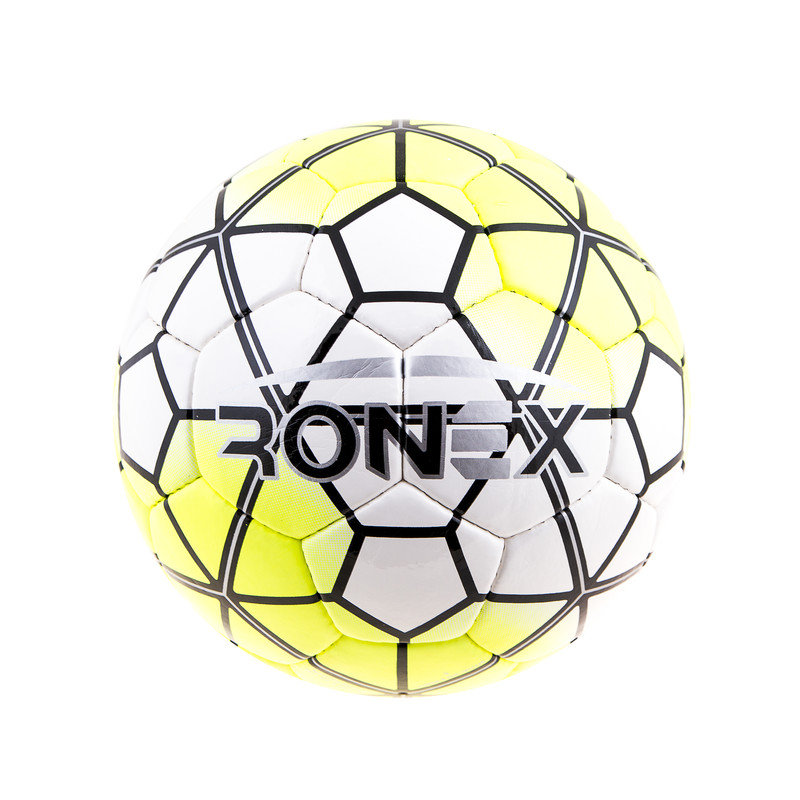М'яч футбольний DXN Ronex(NK), білий/жовтий. Розпродаж!