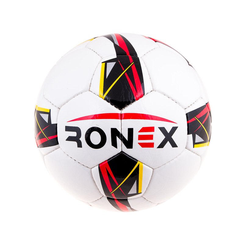 М'яч футбольний DXN Ronex(JM), білий/червоний. Знижка від 50 шт.