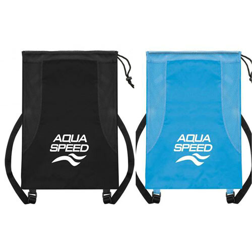 Сумка сітчаста Aqua Speed MESH BACK PACK, 51х36см, бірюзовий, чорний