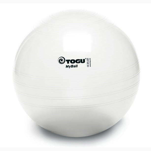 М'яч фітнес TOGU 65 см, MyBall, білий.