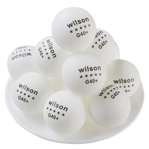 Кульки Wilson G40+, 3*, білі, 144 шт. в упаковці.