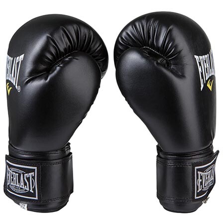 Боксерські рукавички Ever, DX-380, 6oz,8oz,10oz,12oz, чорний.