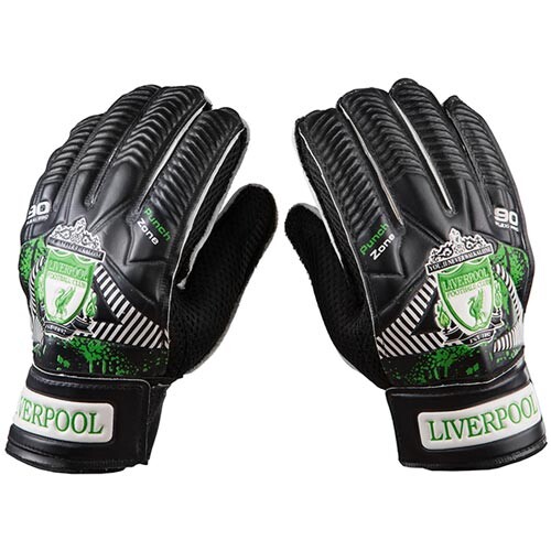 Воротарські рукавички Latex Foam LIVERPOOL, чорно-білий, розміри 5, 6, 7, 8, 9.
