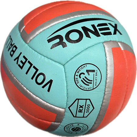 М'яч волейбольний Ronex зелений/помаранчевий. Знижка на ящик.