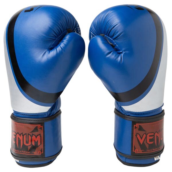 Боксерські рукавички Venum, DX-55, 10oz,  синій-срібло.