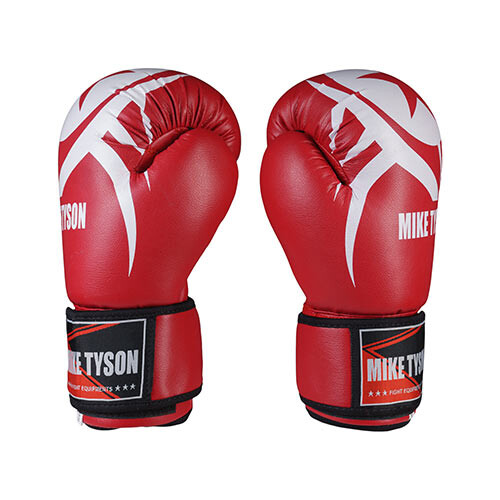 Боксерські рукавички Mike Tyson, PVC, 8oz, 10oz, 12oz, червоний 