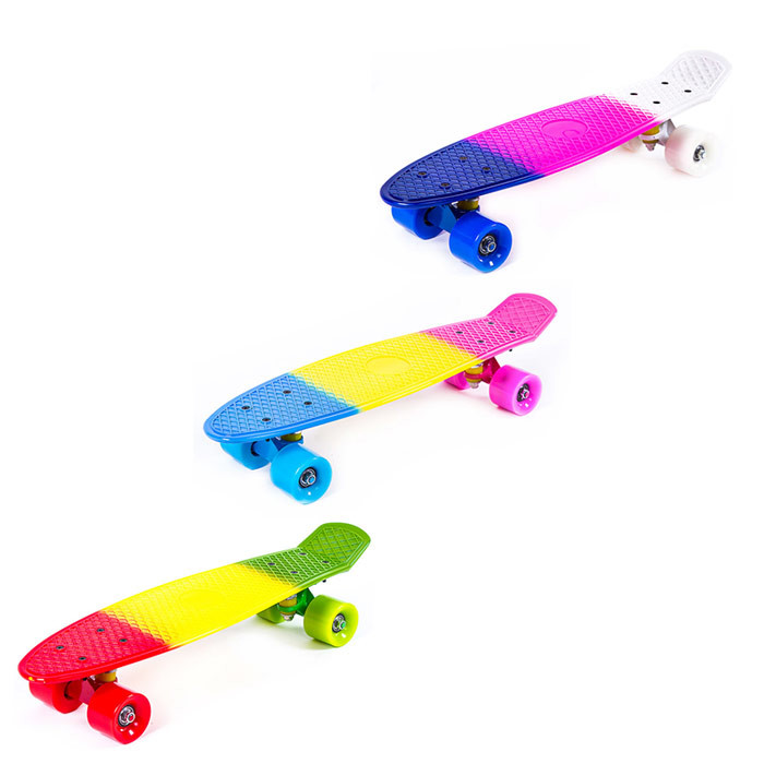 Скейт PennyBoard 24", різнокольоровий, JP-HB-12. Знижка від 1 ящика.