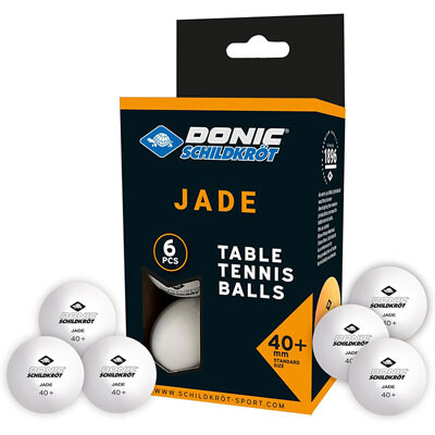 Шарики для настольного тенниса Donic Jade ball 40+, 6 шт, белый.