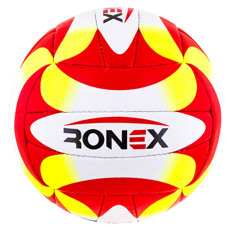 М'яч волейбольний Ronex Orignal Grippy Red/Yel/Black. Знижка на ящик.