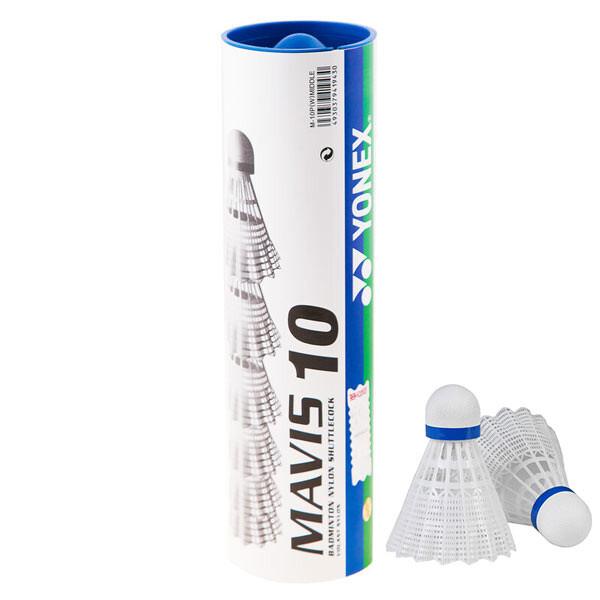 Волани Yonex Mavis10 Profi, нейлон, білий, 6 шт.