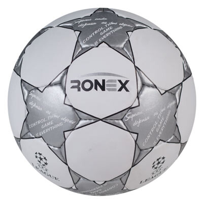 М'яч футбольний Grippy Ronex FN2, сірий. Знижка від 50 шт.