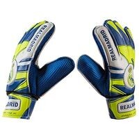 Воротарські рукавички Latex Foam REALMADRID, синьо-жовтий, розміри 5, 6, 7, 8, 9.
