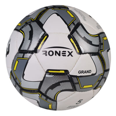 М'яч футбольний Grippy Ronex сірий. Знижка від 50 шт.