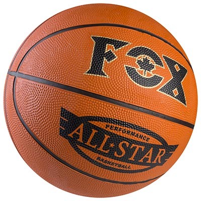М'яч баскетбольний №7 гумовий, FOX AllStar, помаранчевий. Знижка від 20 шт.