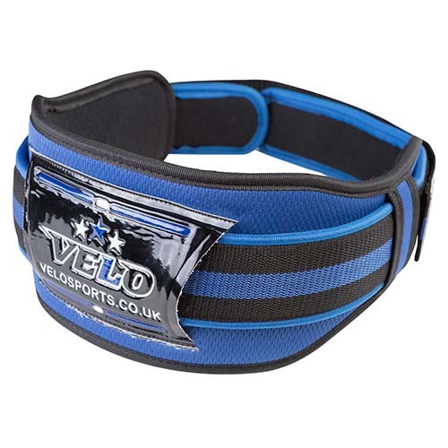Пояс атлетичний VELO Polyfoam 4", синьо-чорний, розміри L, XL, VLS-21.