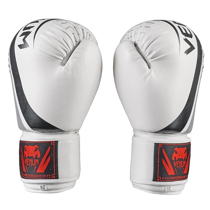 Боксерські рукавички Venum, DX-55, 10oz, білий-срібло.