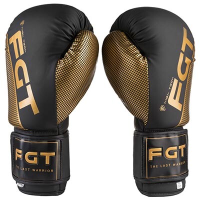 Боксерські рукавички FGT 2560, Flex, 8oz, 10oz, 12oz, чорний/золото.