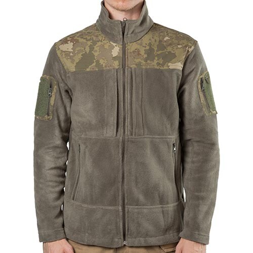 Куртка флісова Bikatex-4, олива, розмір М, вставка на плечах.