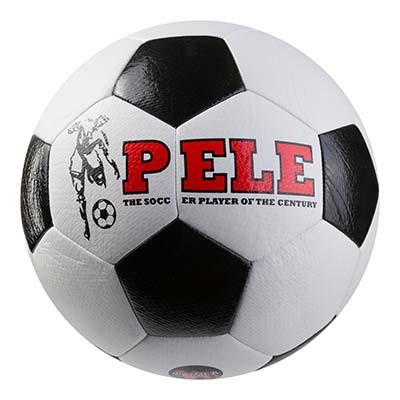 М'яч футбольний гібридний Pele, біло-чорний. Знижки.