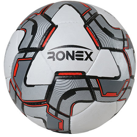 М'яч футбольний №4 Ronex Grippy сірий. Знижка на ящик.