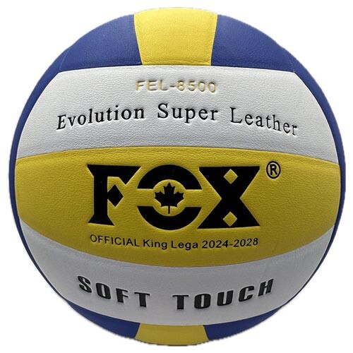 М'яч волейбольний FOX FEL-8500 жовтий/білий/синій. Знижка на ящик.