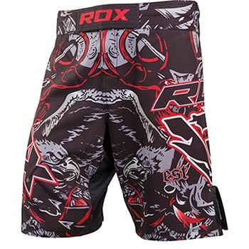 Шорти D-X для MMA, чорний/сірий, розмір L, XL.