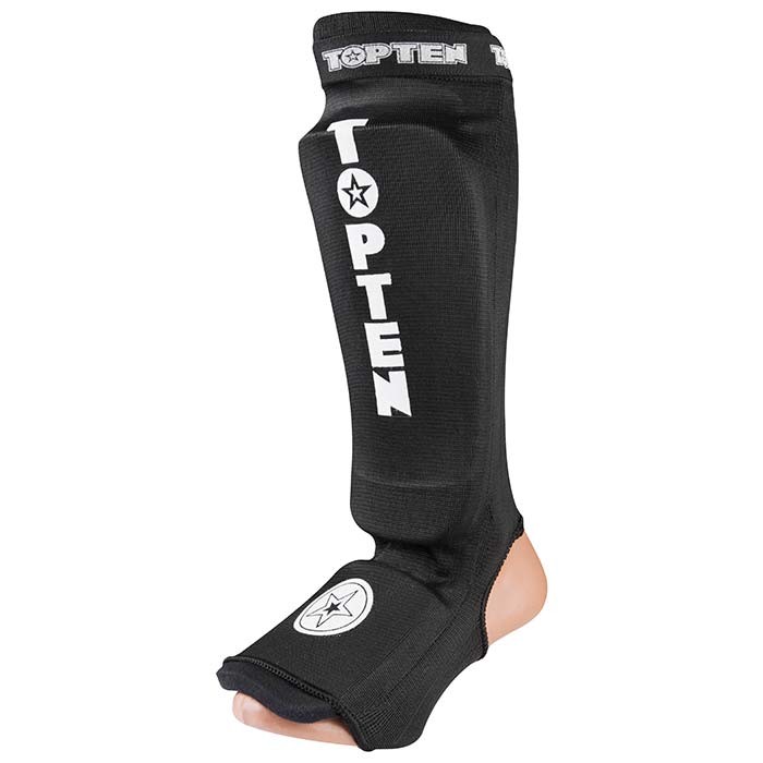 Захист ноги TopTen, еластан, чорний, липучка, розмір S, M, L, XL.