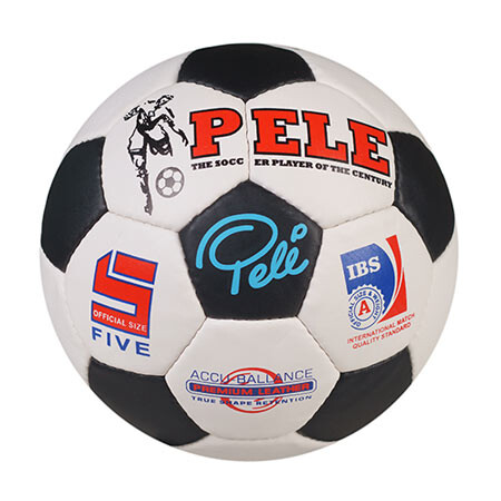 М'яч футбольний Grippy PELE, чорно-білий.