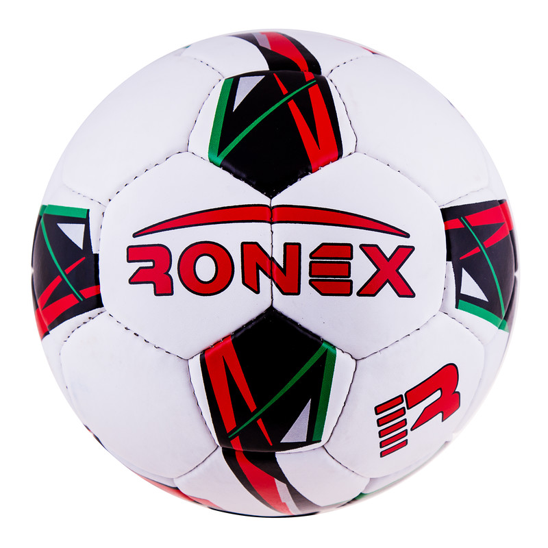 М'яч футбольний Grippy Ronex-JM2, біло-червоний. Знижка від 50 шт.