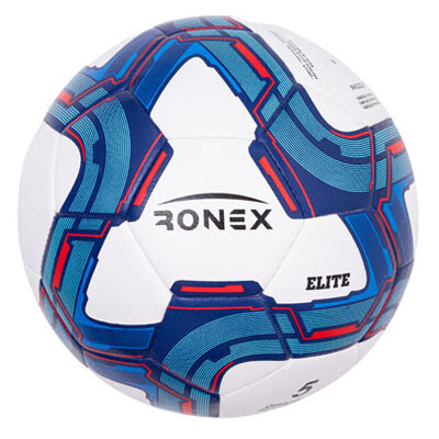 М'яч футбольний гібридний Ronex Elite, синій. Знижки.