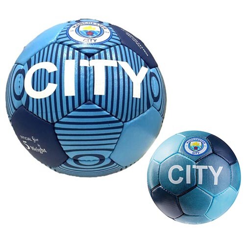 М'яч футбольний Grippy G-14 Manchester 1 City, блакитний. Знижка від 50 шт.