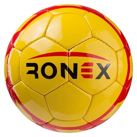 М'яч футбольний DXN(YW) Ronex(HUM), жовтий/червоний. Розпродаж!