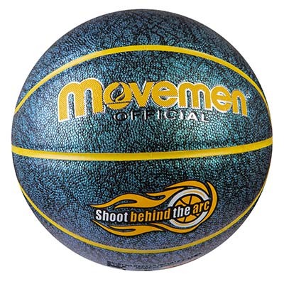 М'яч баскетбольний №7 PU, Movemen гліттер, малахіт.